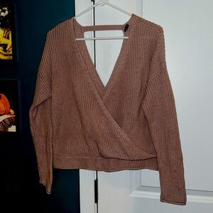 Crossover sweater size medium